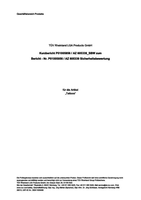 Temporärer Tattoobogen inkl. Perforation und Verpackung