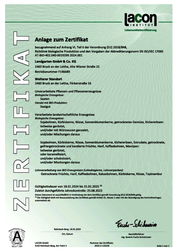 Landgarten Bio Knabber Mix