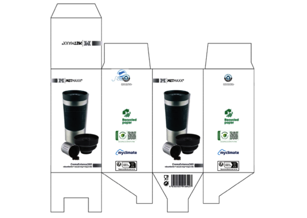 Metmaxx® Thermobecher "CremaExtensa360" schwarz